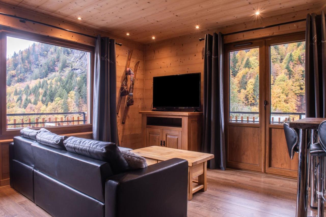 Le Borderan Apartment La Giettaz Luaran gambar