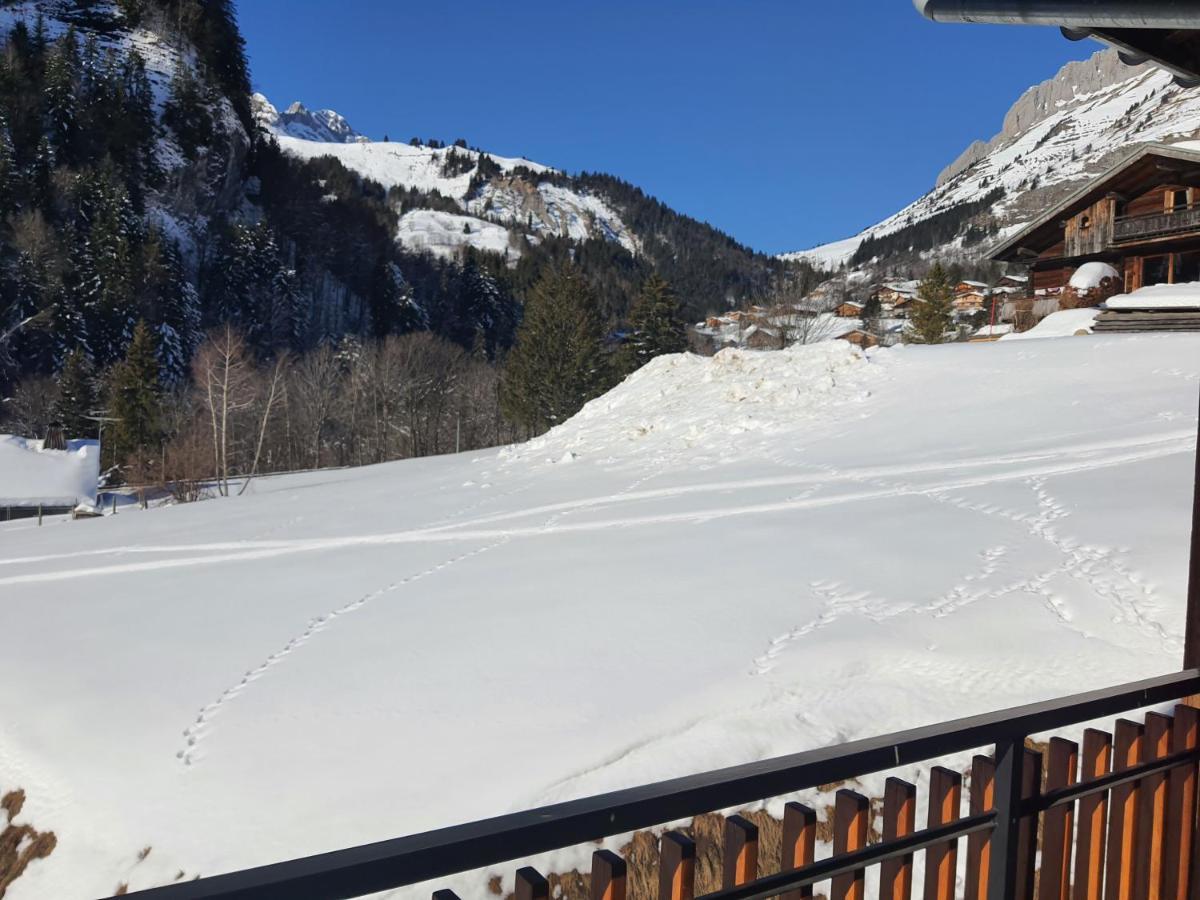 Le Borderan Apartment La Giettaz Luaran gambar